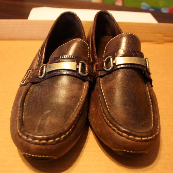 Cole Haan Brown Leather Driving Loafers - 11 main image 4